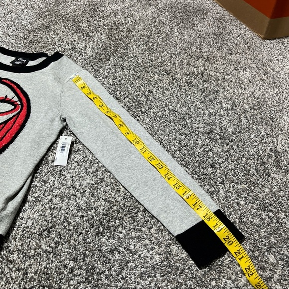 NWT Disney Essentials Spotted Zebra Nightmare Sally Cotton Sweater Girl SZ L 10 - Picture 5 of 11